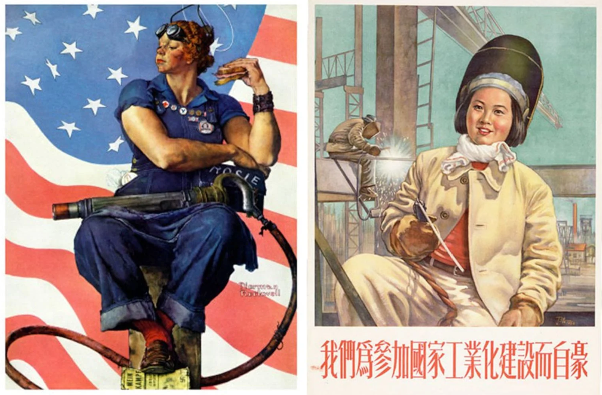 Although great symbols of female empowerment, the ‘Josie’ characters on American and Chinese propoganda posters were likely made to increase worker productivity.